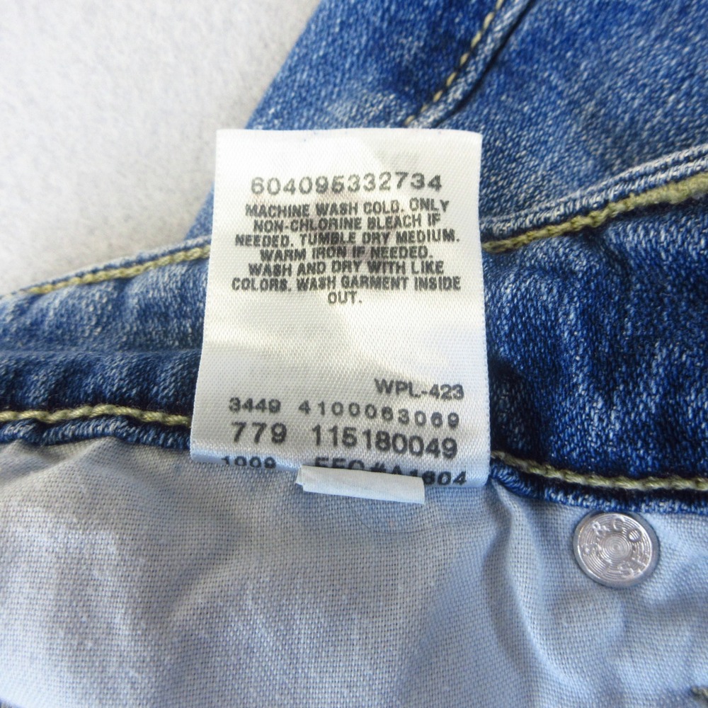 Levi's‎ 518 Superlow Shorts Womens Size 3 Blue Denim Raw Hem Casual Low Rise - Picture 11 of 12